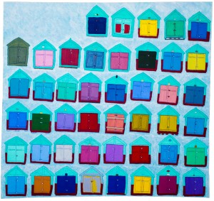 Beach Huts (2008) 109cmx118cm From the official website of British artist, Jim Haldane MA RCA www.jimhaldane.com Copyright © Jim Haldane