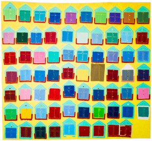 Beach Huts (2008) 134cmx124cm From the official website of British artist, Jim Haldane MA RCA www.jimhaldane.com Copyright © Jim Haldane