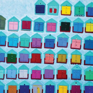 Beach-Huts-by-Jim-Haldane-British-Artist